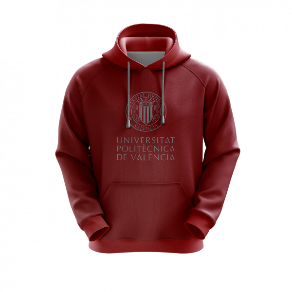 sudadera granate upv